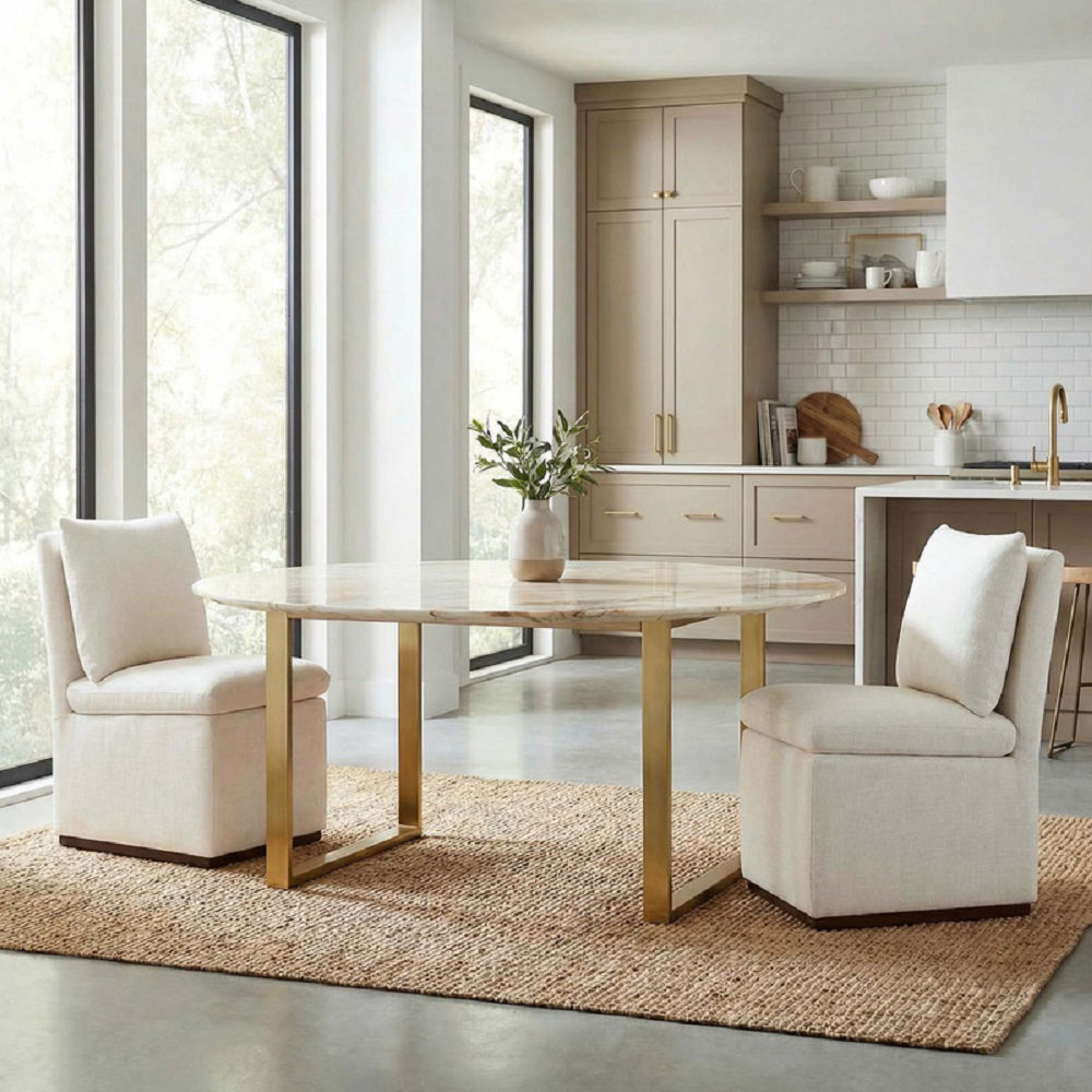 Bobbi Cotton Side Chair, Flannigan Cotton Performance Weave
