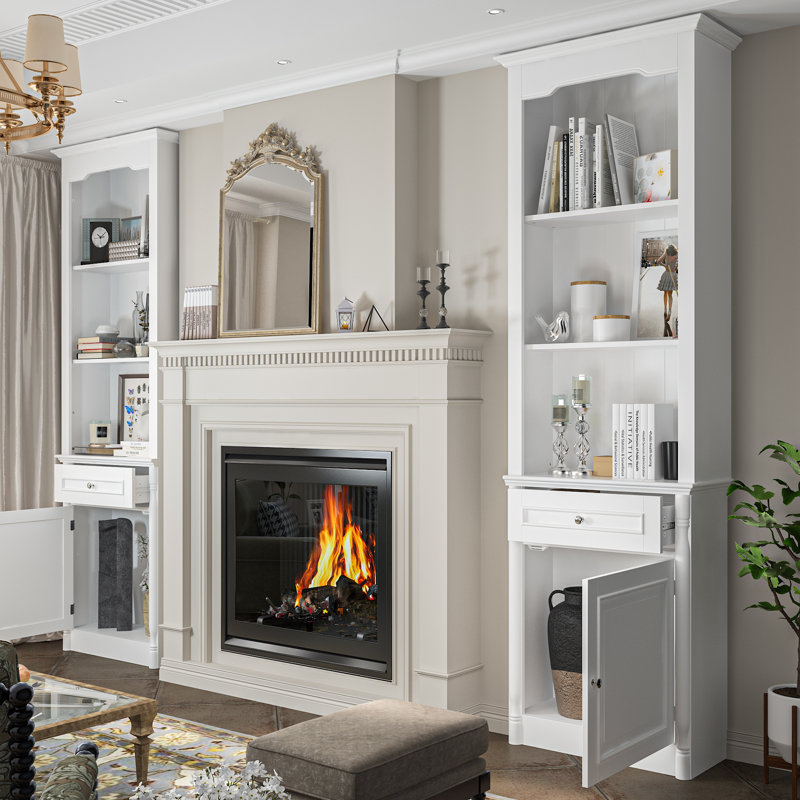Storage Bookcase, White