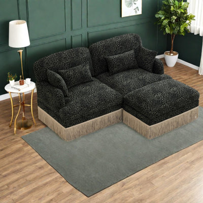 Canapés profonds Chenille Modulaire Leopard Modern Living Home