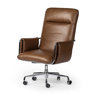 Sherman Leather Swivel Office Chair