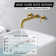 High Flow Rate Extra Long Spout Double Handle Wall Mounted