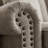 81.5" Nailhead Sofa, Classic Couch with Rolled Arms & Wooden Legs, 3-Seater Chenille Sofa for Living Room, Gray Beige