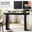 Console moderne moderne l 47,75 po avec rail de galerie en laiton et tiroir de rangement