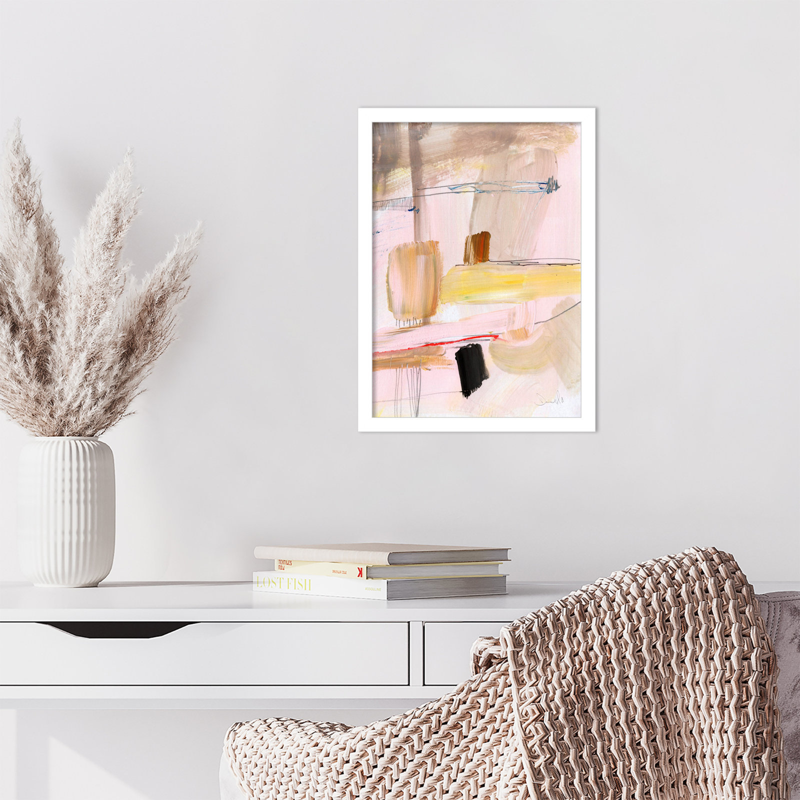Cleve "Summer Dream" Print by Dan Hobday, White, 17" H x 13" W