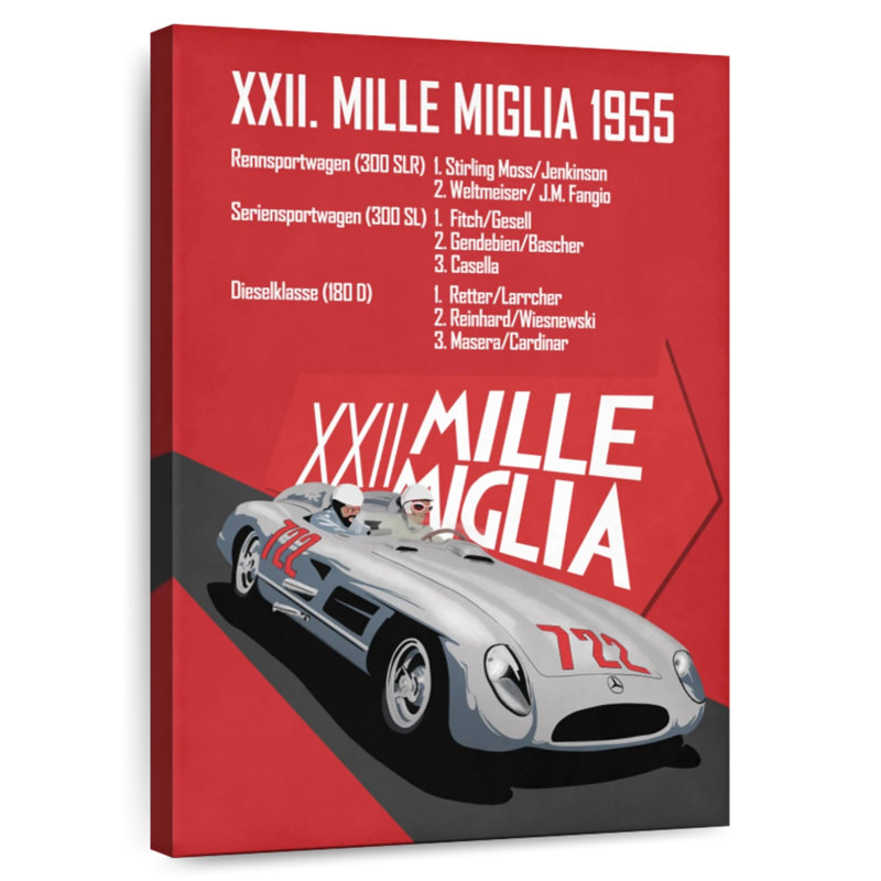 Mehar Mille Miglia XXII, 30" H x 20" W