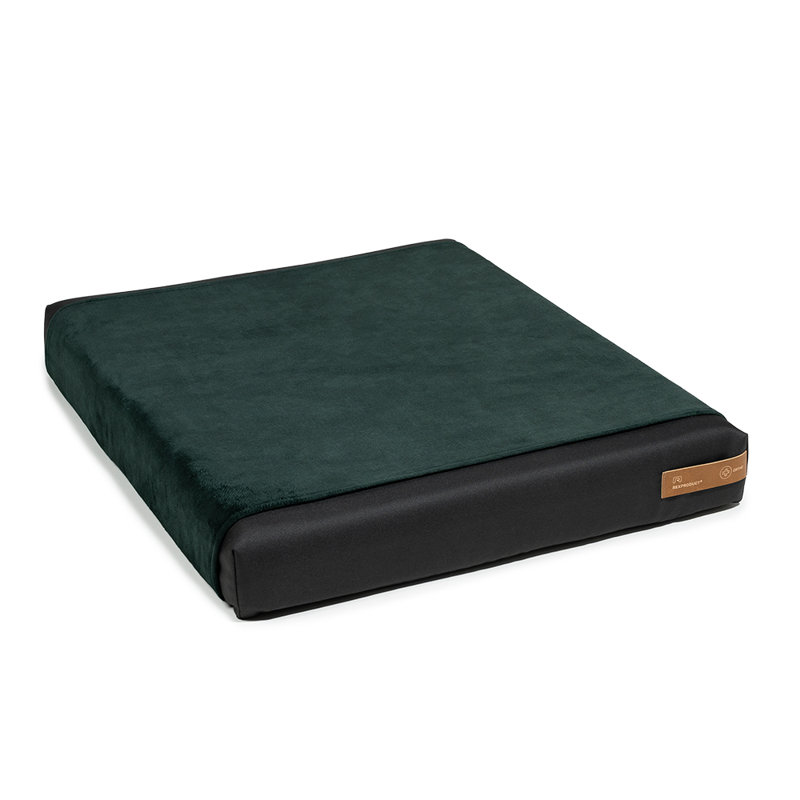 Orthopedic Polyester Pet Bed, 8cm H x 70cm W x 90cm D, Dark Green