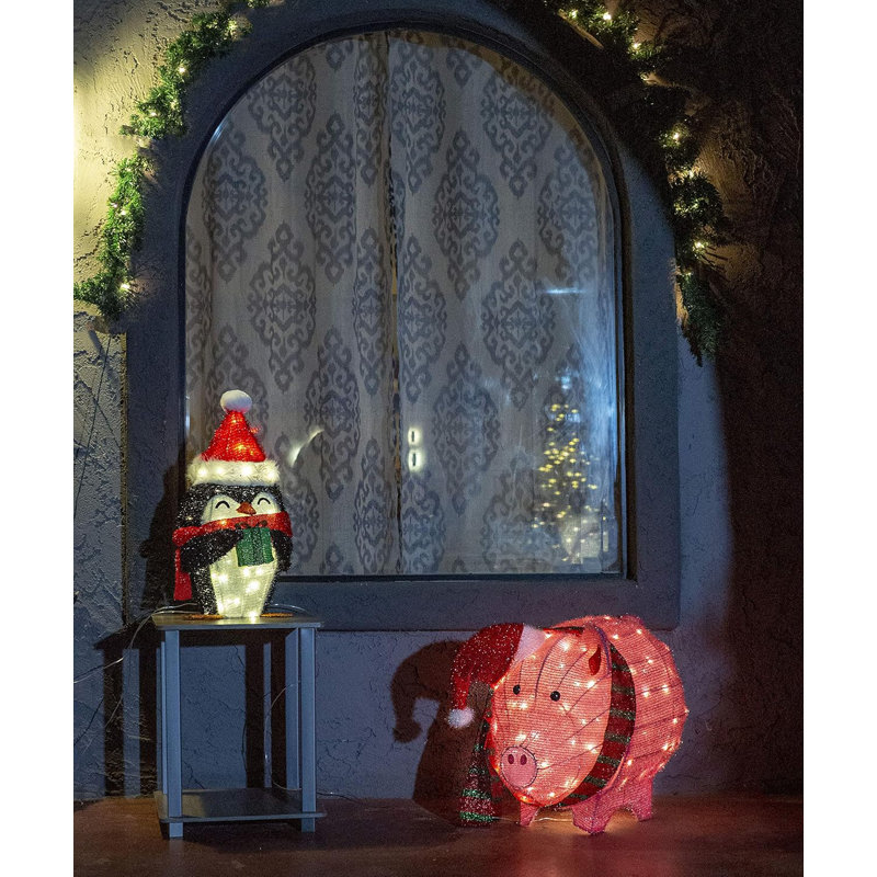 3D Pig Christmas Decoration