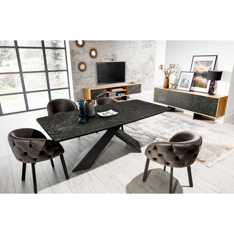 Dafoe Metal Base Dining Table