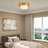Aubrielle 2 - Light  Flush Mount Ceiling Light with Fabric Drum Shade for Living Room