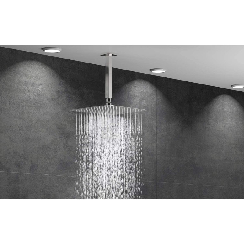 Pomme de douche fixe Rain, Nickel brossé