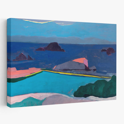 Seal Rocks - Coastal Contemporary Landscapes Ocean Gray Art
