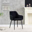 Vintage Upholstered Casual Velvet Dining Chairs with Arms Set of 1/3-105502030-116788297