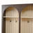 Vintage Farmhouse Wooden Hall Tree with Arched Design, 59 Inch Wide Entryway Bench, 8 Hooks, 3 Drawers, Dark Walnut Finish-710398822