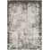 Machine Woven Polyester Area Rug in Cream/Gray