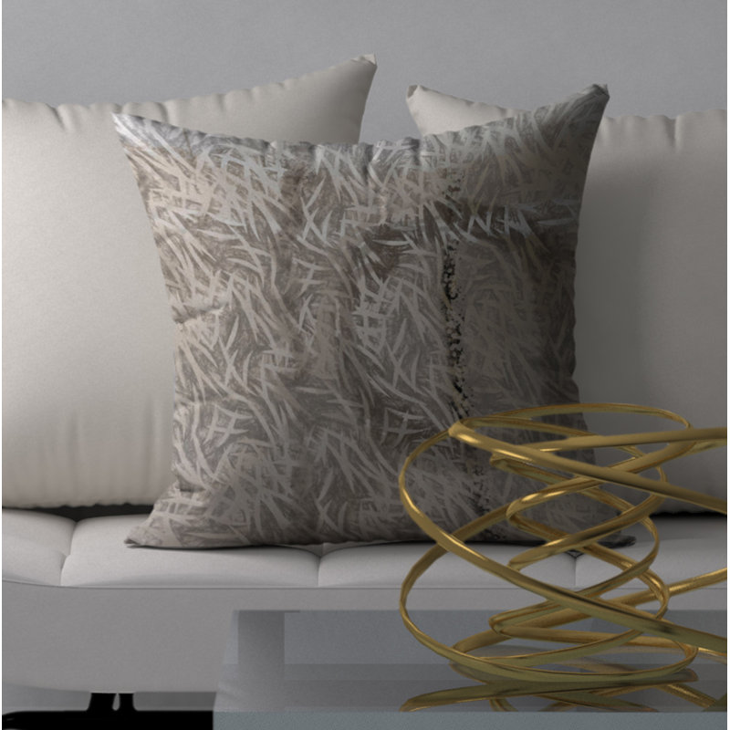 Abstract Throw Pillow, 18" x 18"