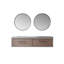 Ensemble de meuble-lavabo double 72 "avec miroir-2022260377-2022260376