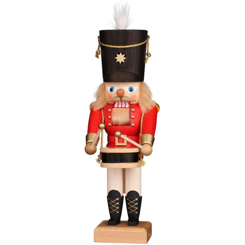 Casse-noisette joueur tambour christian ulbricht, Rouge