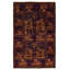Tapis bleu foncé Maara Rare War 2 pi 11 po x 4 pi 8 po
