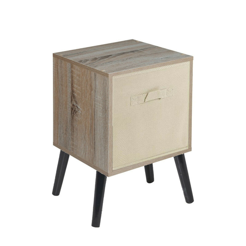 Obannon 51 cm H x 30 cm W Cube Bookcase, Antique Oak/Beige/Pine