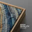 «Blue and Brown Tree Rings», art abstrait, images de salon, estampe numérique sur toile encadrée, 3 pièces-131585076-131585077