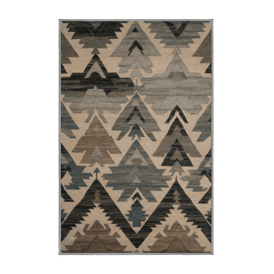 Machine Washable Persian Gray Area Rug