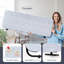 Freestanding Desk Divider, Table Top Screen For Home, Study, Office, Classroom, 48"X18", Birch-865611014