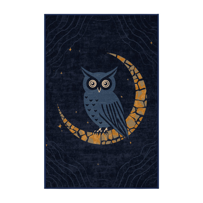 Tapis gris moderne et contemporain lavable à la machine Highbridge Halloween, 2 pi x 3 pi