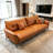 Orange Genuine Leather Modular Sofa