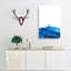 Deer Upon The Hill In Abstract - Wrapped Canvas-55311587