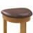 4 Piece Bar Table Set With3 PU Upholstered Bar Stools, Breakfast Table With 3 Padded Stools Solid Wood Counter Height Dining Table Set For Living Room, Dining Room. Natural-701909904
