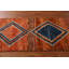 Tapis de couloir oriental orange en laine orange 3 x 3