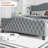 Mieya Velvet Upholstered Platform Bed Frame with Button Tufted Wingback Headboard and Footboard-90342258-90342260