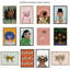 «Flamingo faces crop» par Bouffants and Broken Hearts LLC, reproduction d'art sur toile encadrée
