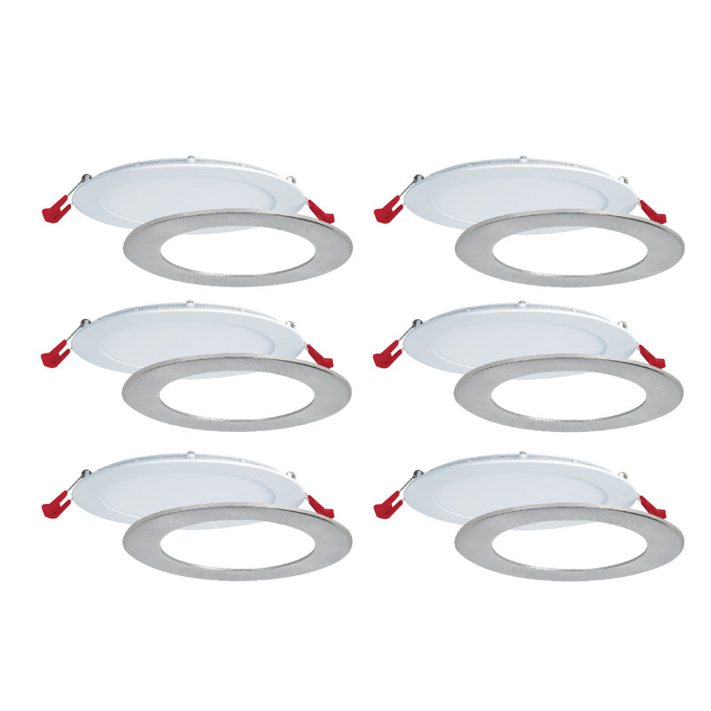 6.25'' Dimmable Air-Tight IC Rated LED Canless Recessed Lighting Kit