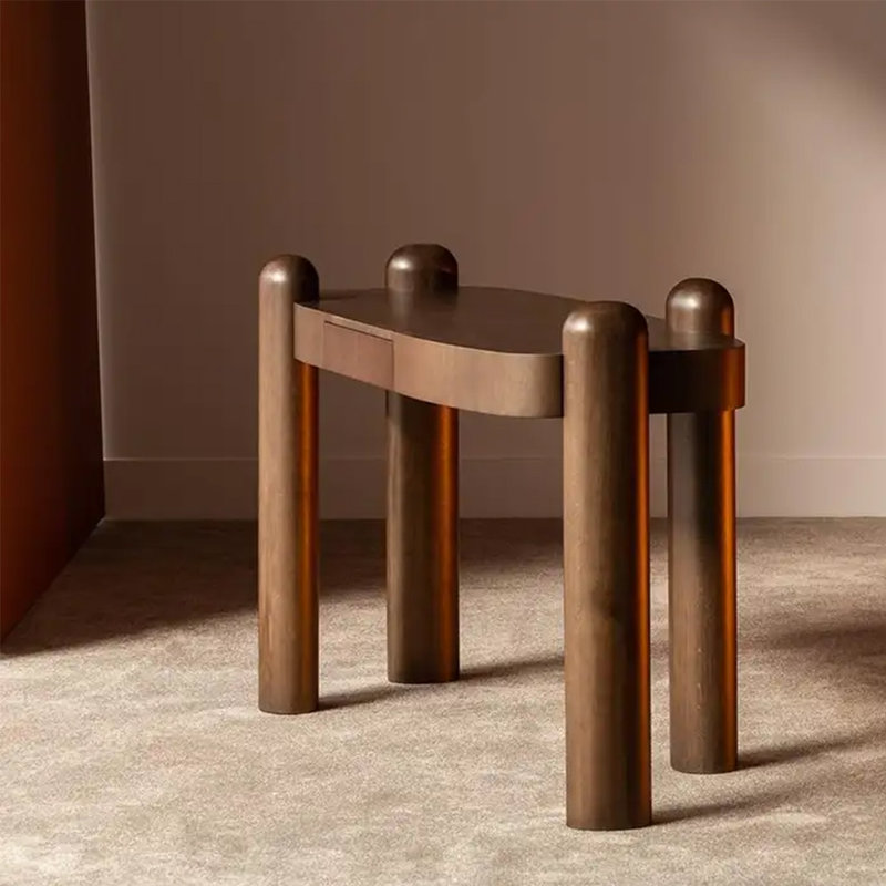 Retro Minimalist Art Console Table, 29.53" H x 55.12" W x 19.69" D