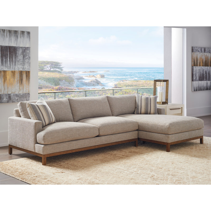 Barclay Butera Upholstery Chaise Sectional, Right Hand Facing