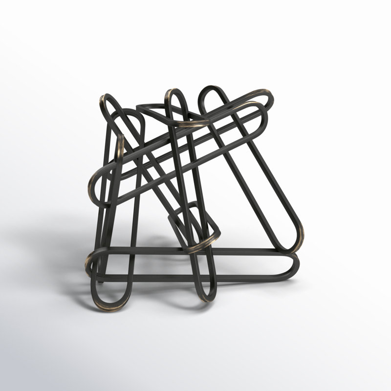 Objet de décoration Mcniel, 9.06" H x 9.06" W x 12.20" D, Black