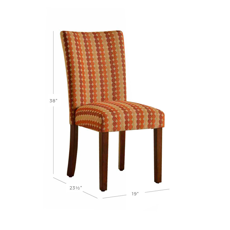 Chaise parsons en polyester de 19 po de largeur