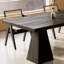 Grande table de salle à manger rectangulaire simple-1558327442