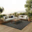  Tapis moderne ivoire noir 12 pi x 15 pi Positano-726585129-726585146
