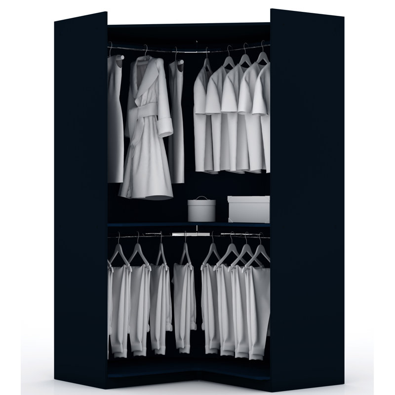 Aleece 137.87'' Closet System, Tatiana Midnight Blue