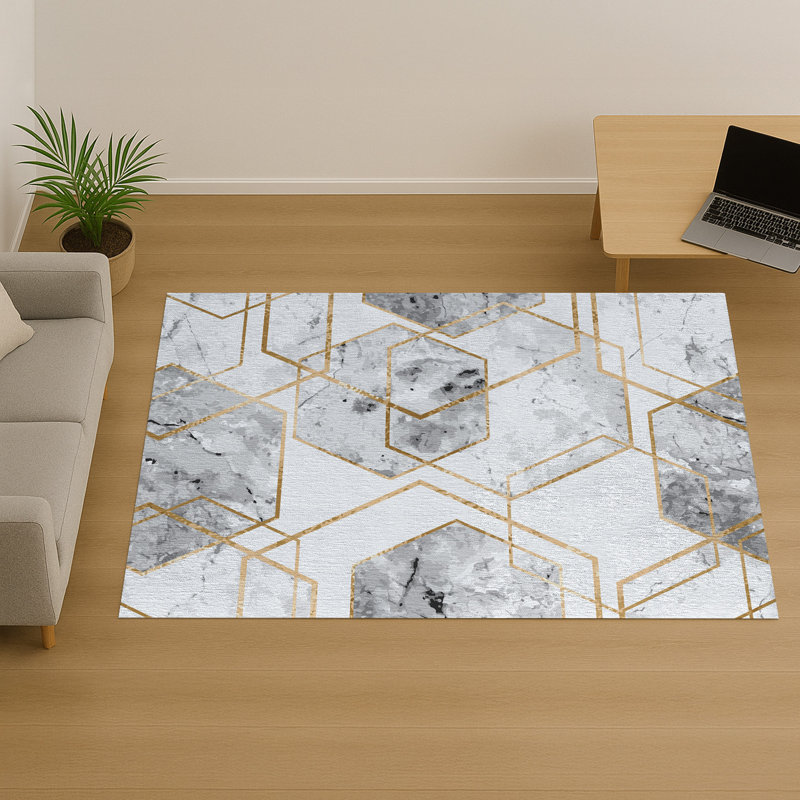 Geometric Area Rug, Rectangle 155 x 230 cm