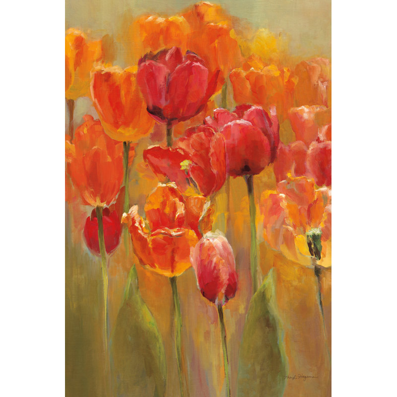 Learah Tulips In The Midst I sur impression sur toile, H 18 po x l 12 po x P 1,25 po