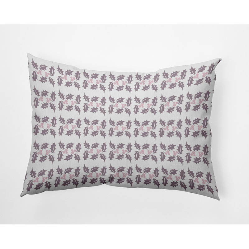 Coussin décoratif en polyester rayé, 14 po x 20 po, Rectangulaire