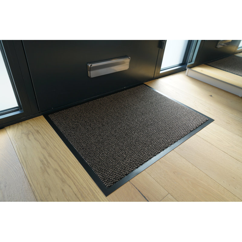 Aarib Non-Slip Doormat, Rectangle 90cm x 150cm, Brown