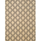 Geometric Area Rug in Beige/Black