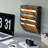 Wall File Organizer For Office, 5-Tier Rustic Hanging File Holder Wall Storage Rack For Documents/Magazine/Literature/File Folders/Mails/Envelopes, Brown