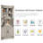  69" Tall Corner Cabinet with Doors, 6-Tier Corner Storage Cabinet with Doors, Space Saver Shelf for Bathroom, Bathroom Floor Cabinet-577476292