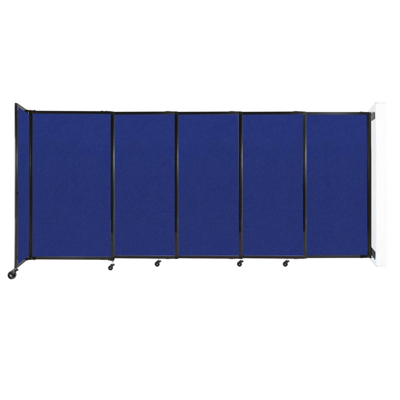 Cloison coulissante 5 pi, H 60 po x l 135 po x P 33 po, Bleu royal