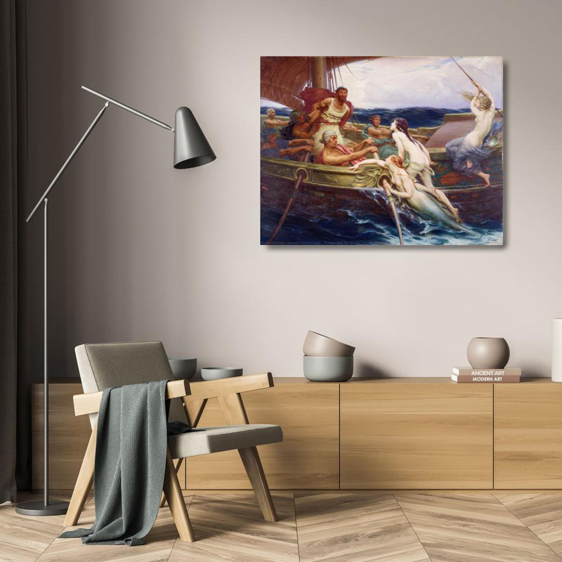 Ulysses and the Sirens, 19'' H x 24'' W